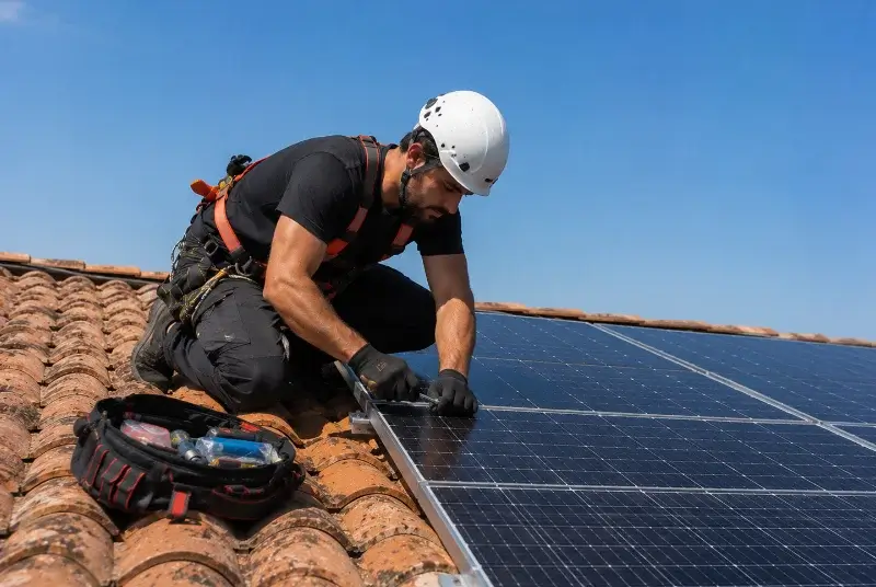 Maintenance et monitoring de panneaux solaires à Chasnais