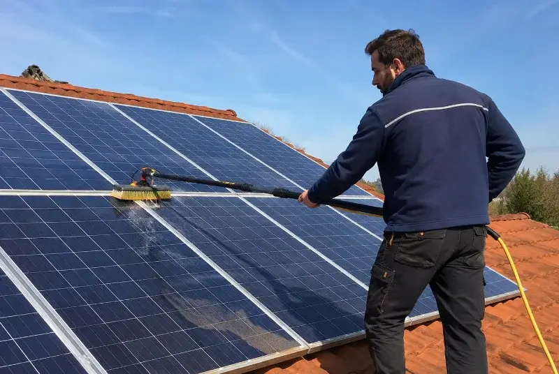 Nettoyage et entretien de panneaux solaires à Chasnais